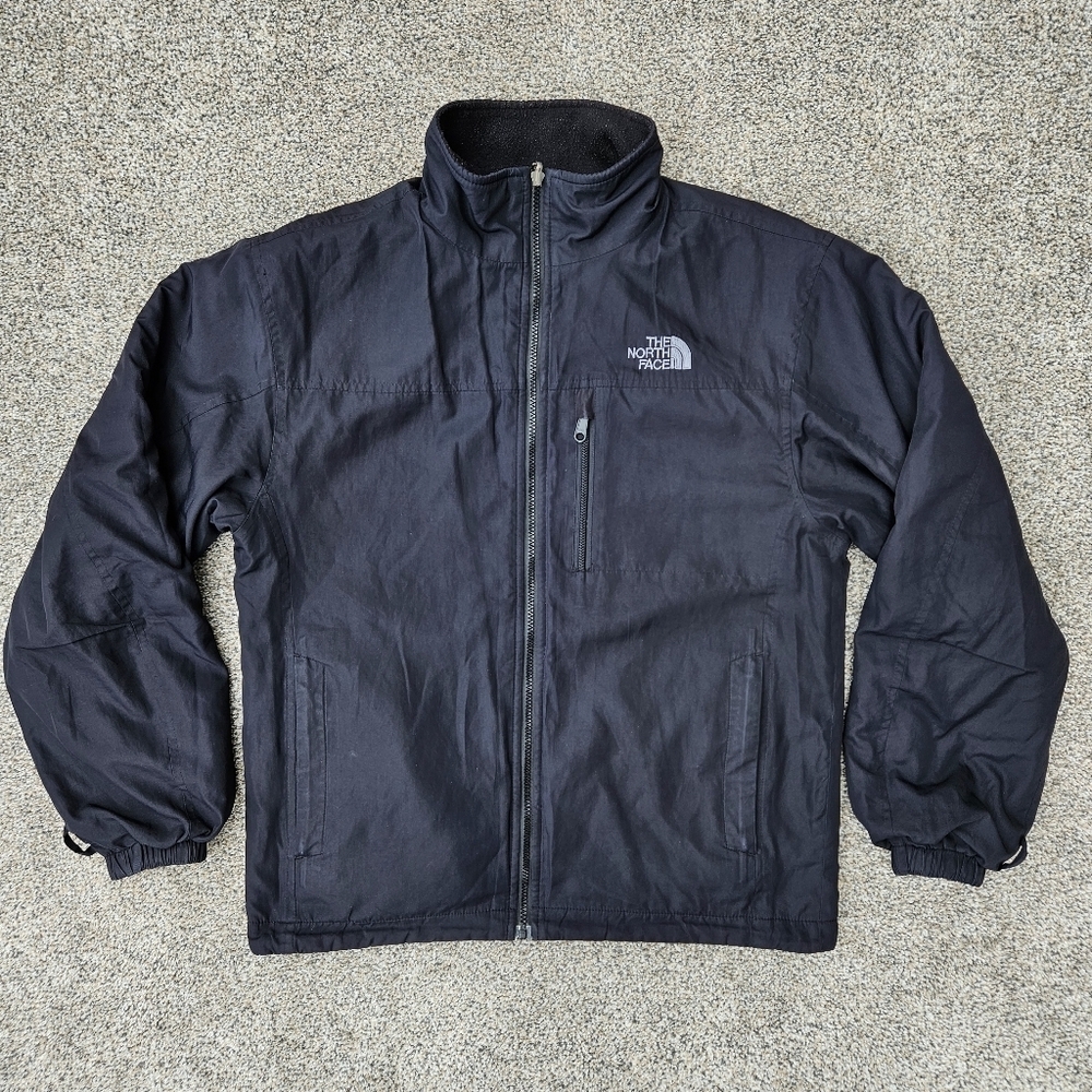 The North Face Summit Series Reversible Jacket Black Zip Up Coat Mens Size Small